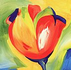 Tulip Paintings - Riotous Tulips IV by Alfred Gockel